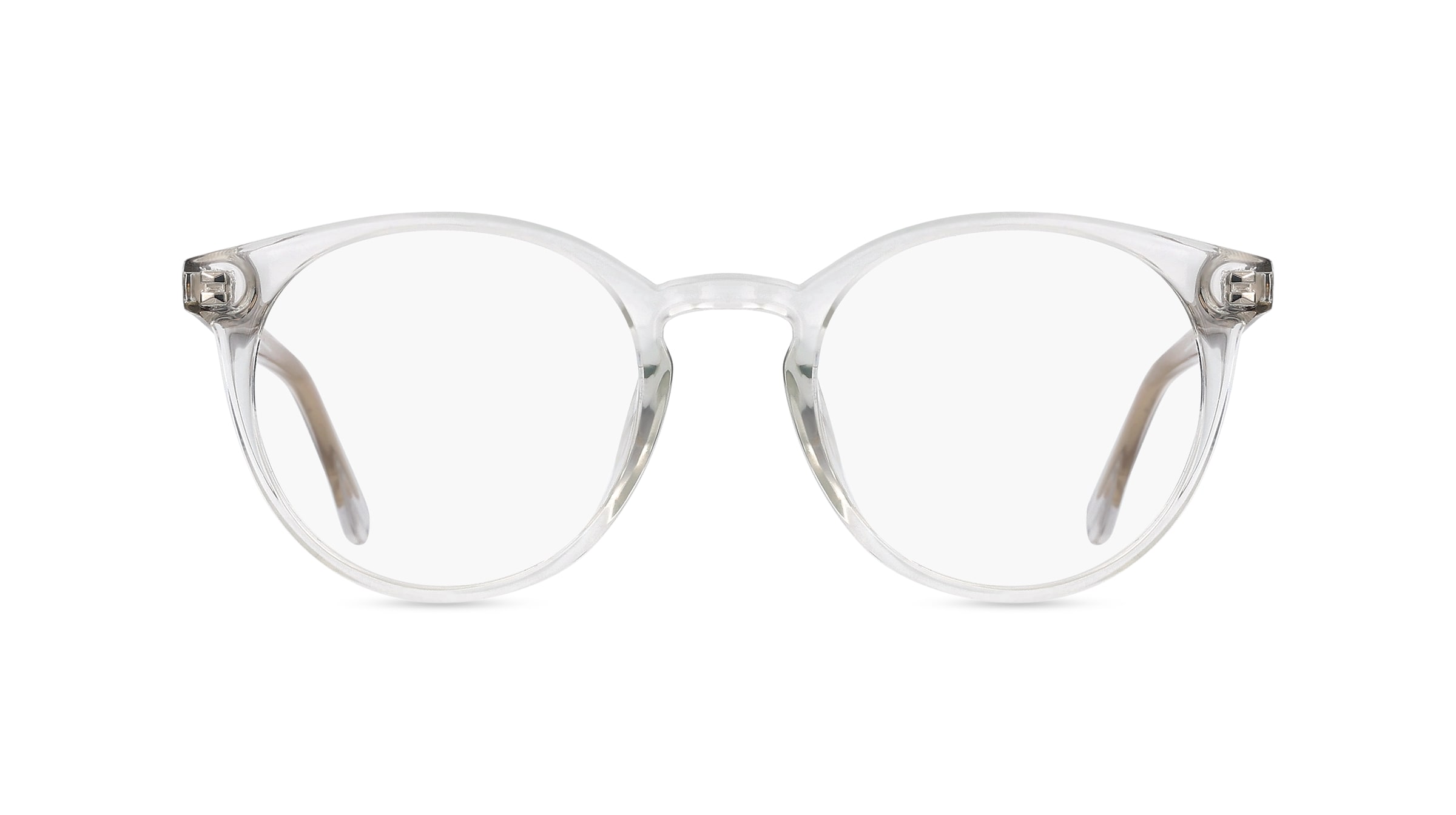 Calvin Klein CK20527 Unisex-Brille inkl. Gläser Vollrand Rund Kunststoff-Gestell 49mm/20mm/145mm, transparent