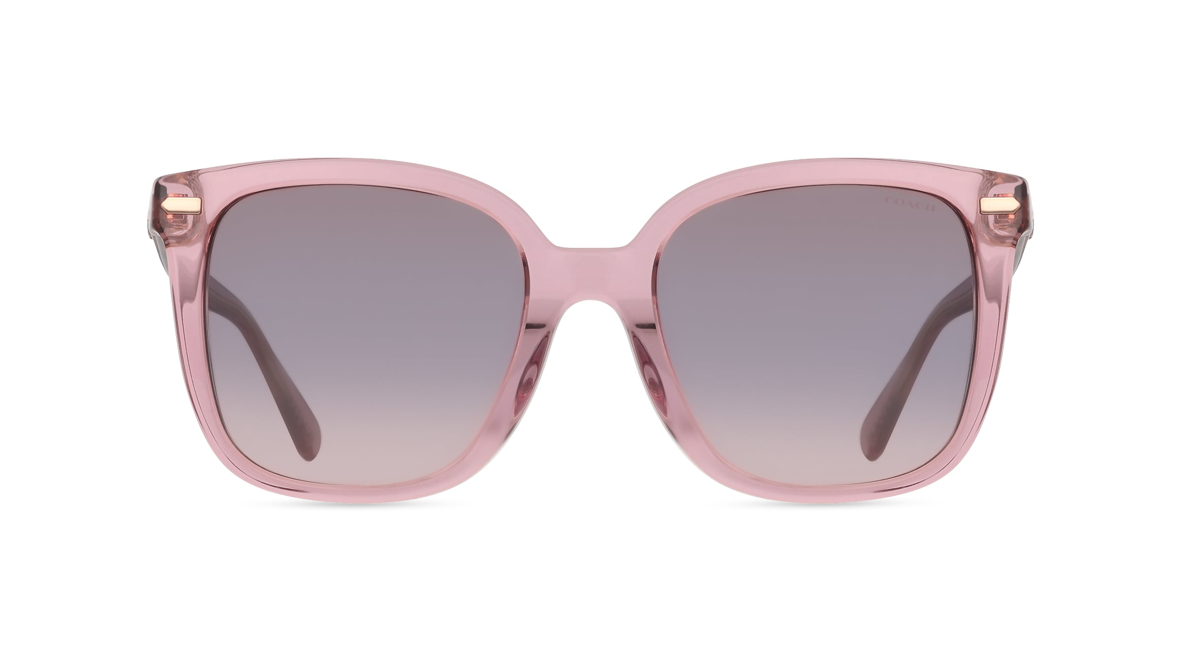 Coach HC8381U Damen-Sonnenbrille Vollrand Eckig Acetat-Gestell, Pink