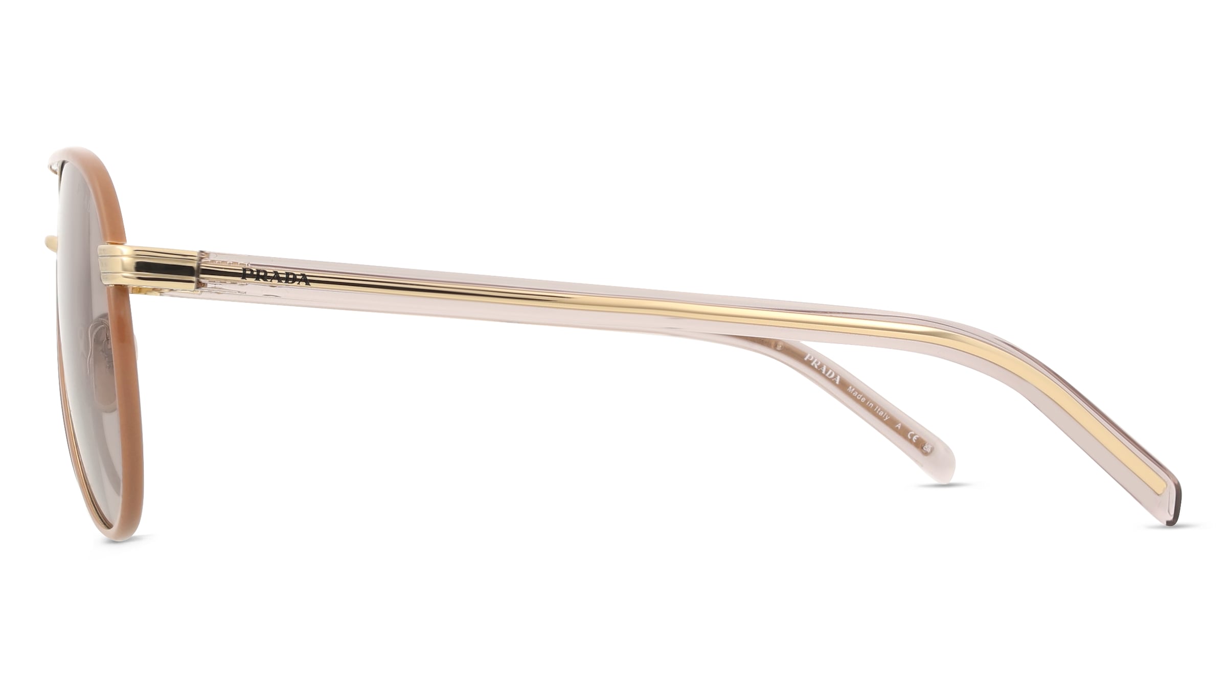 Thumbnail - Prada PRB57S Damen-Sonnenbrille Vollrand Pilot Metall-Gestell, gold