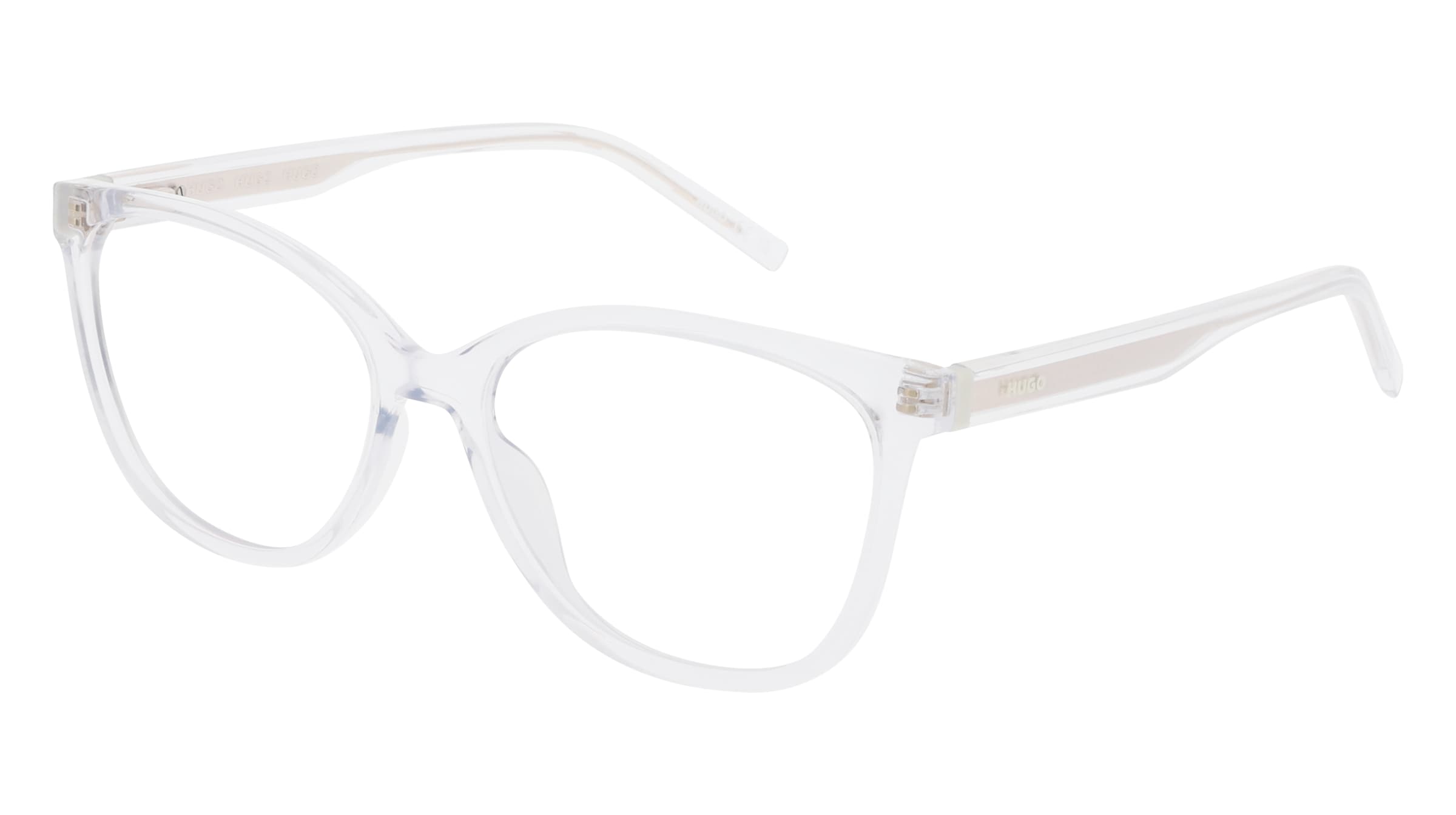 Hugo HG 1365 Damen-Brille inkl. Gläser Vollrand Panto Kunststoff-Gestell 53/15/145, Transparent