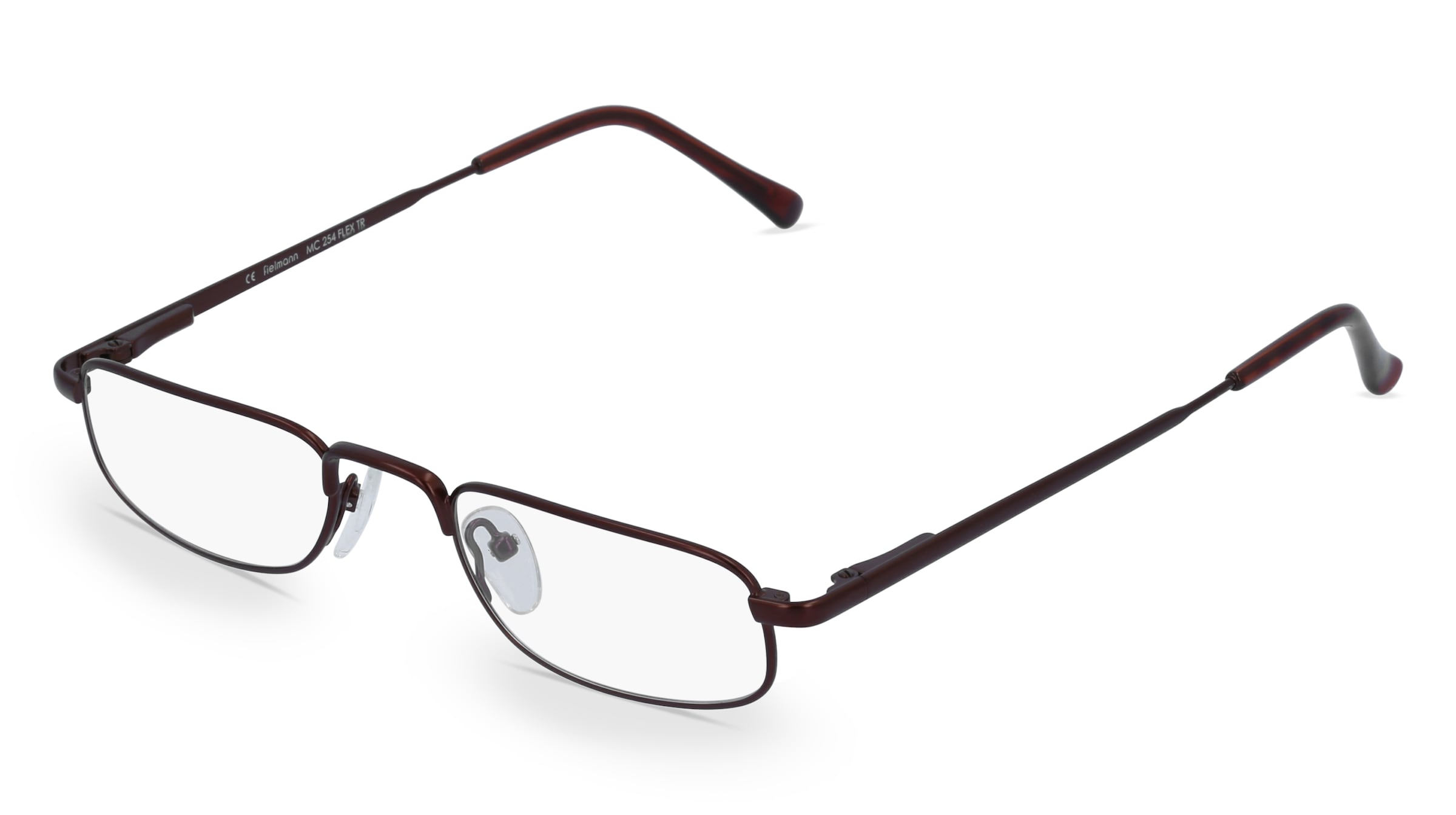 Fielmann MC 254 FLEX TR Herren-Brille inkl. Gläser Vollrand Halb Metall-Gestell 49/21/145, Braun