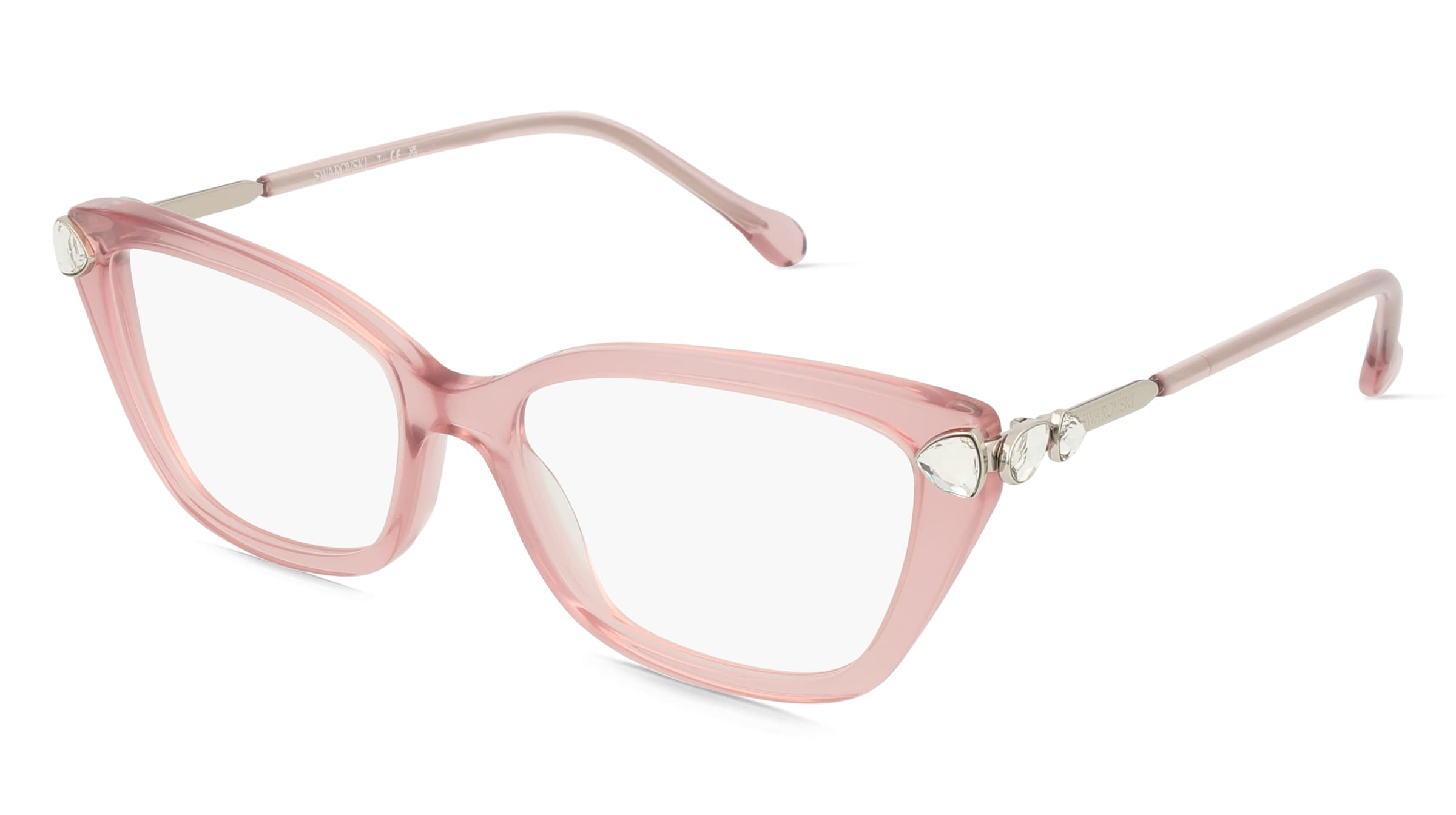 Swarovski SK2011 Damen-Brille inkl. Gläser Vollrand Cat Eye Acetat-Gestell 53/16/140, Pink