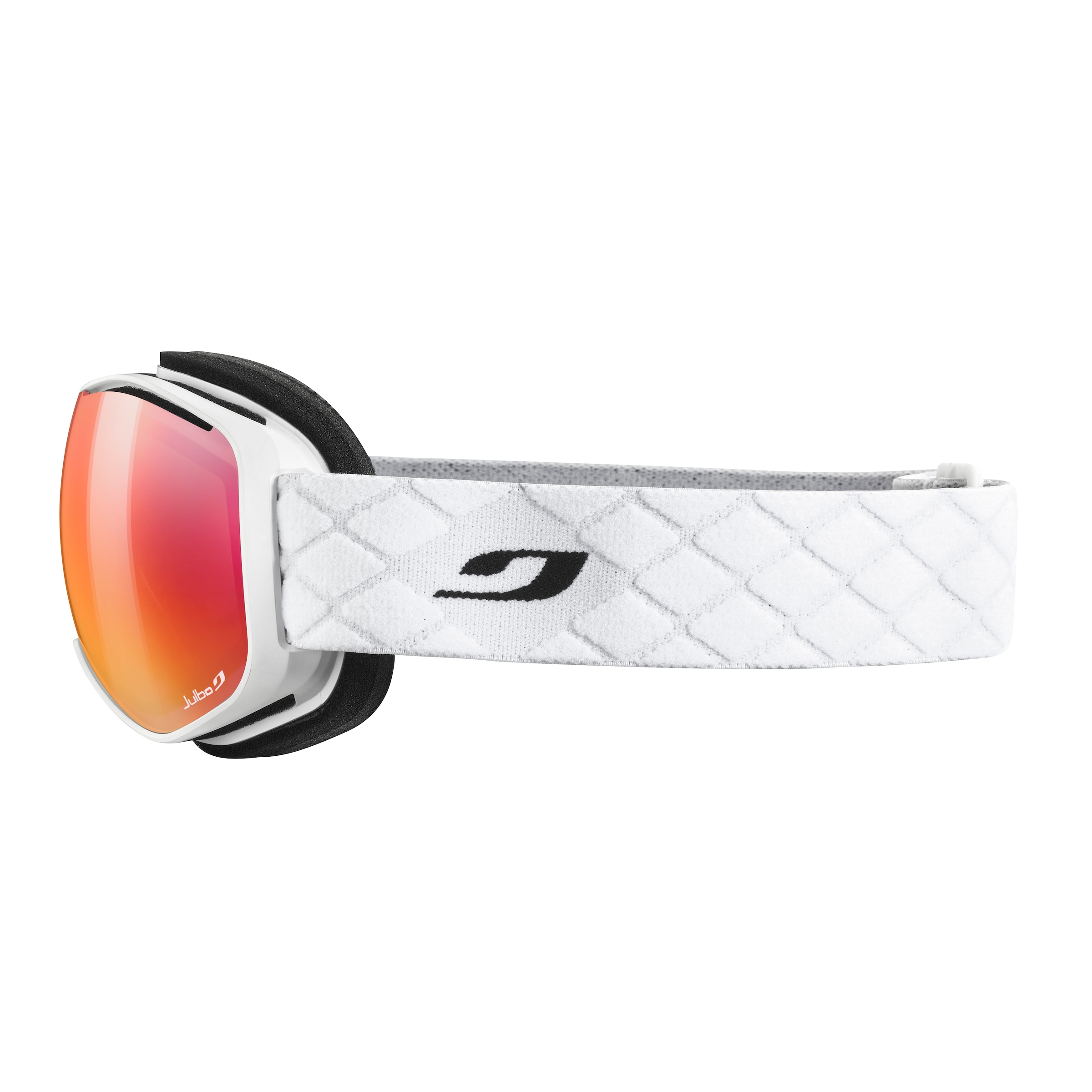 Julbo J7701 Damen-Skibrille Vollrand Monoscheibe Kunststoff-Gestell, weiß