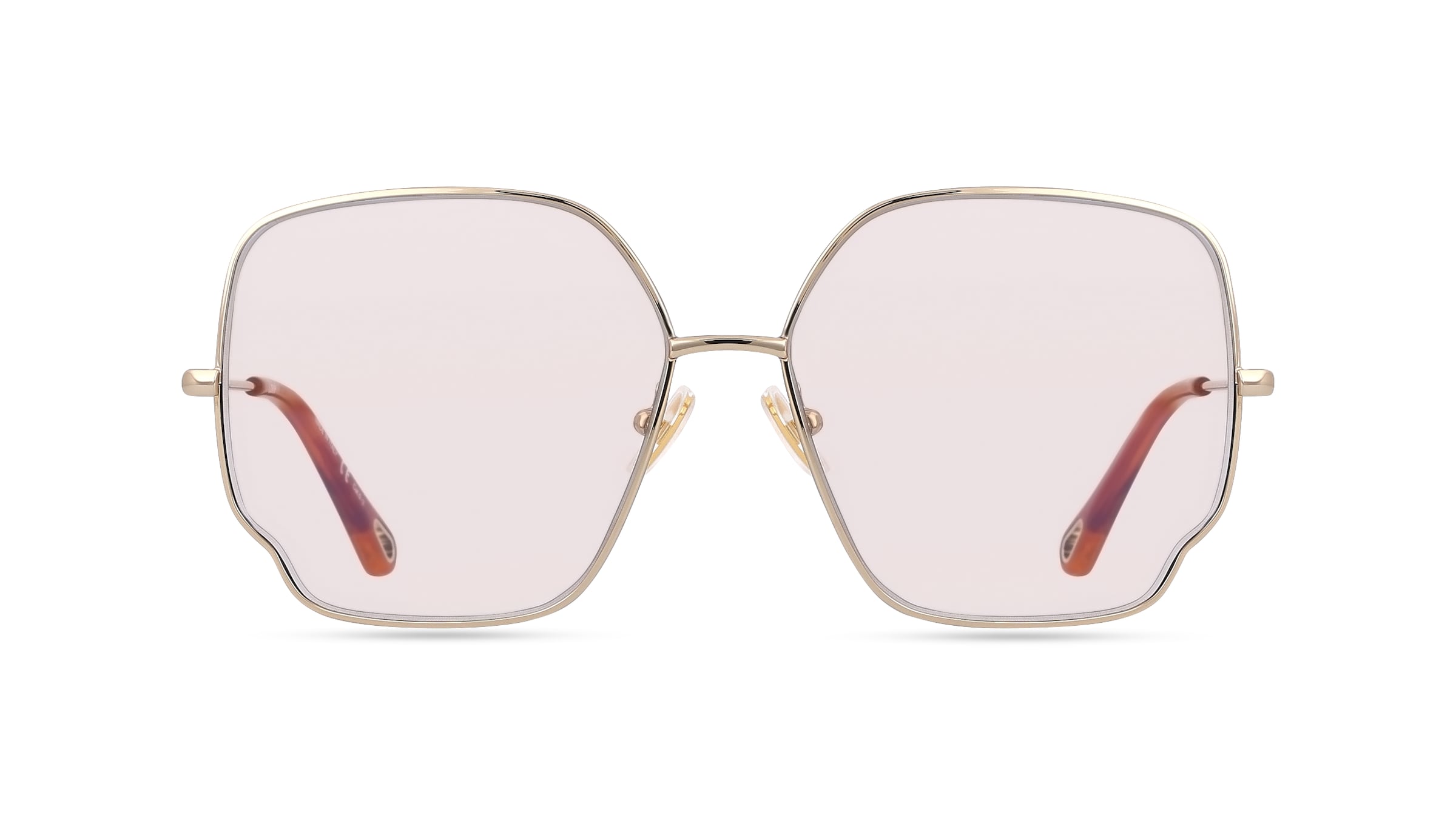 Chloé CH0096S Damen-Sonnenbrille Vollrand Butterfly Metall-Gestell, gold