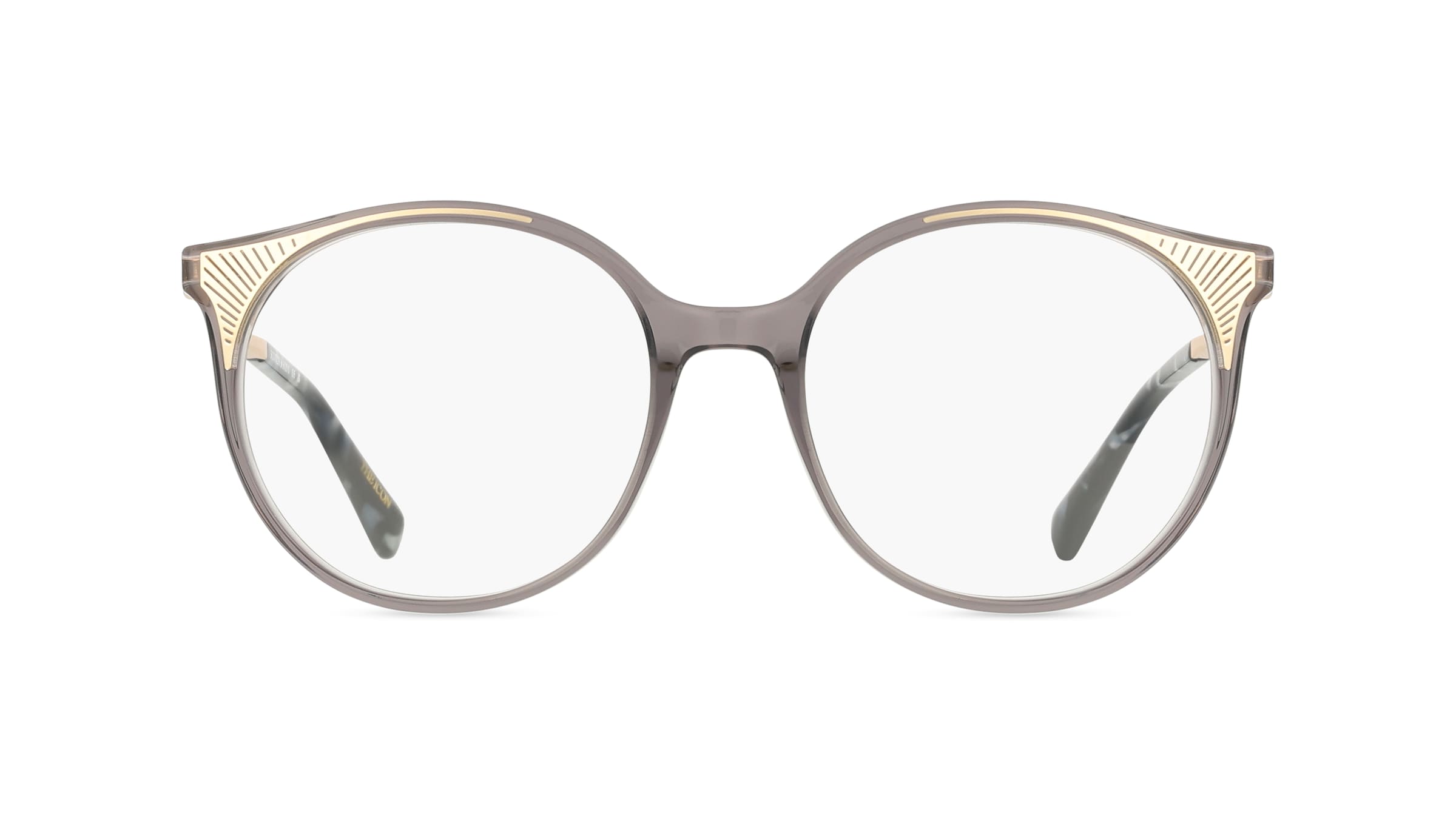 Scotch & Soda 1024 Damen-Brille inkl. Gläser Vollrand Rund Acetat-Gestell 53mm/18mm/135mm, grau