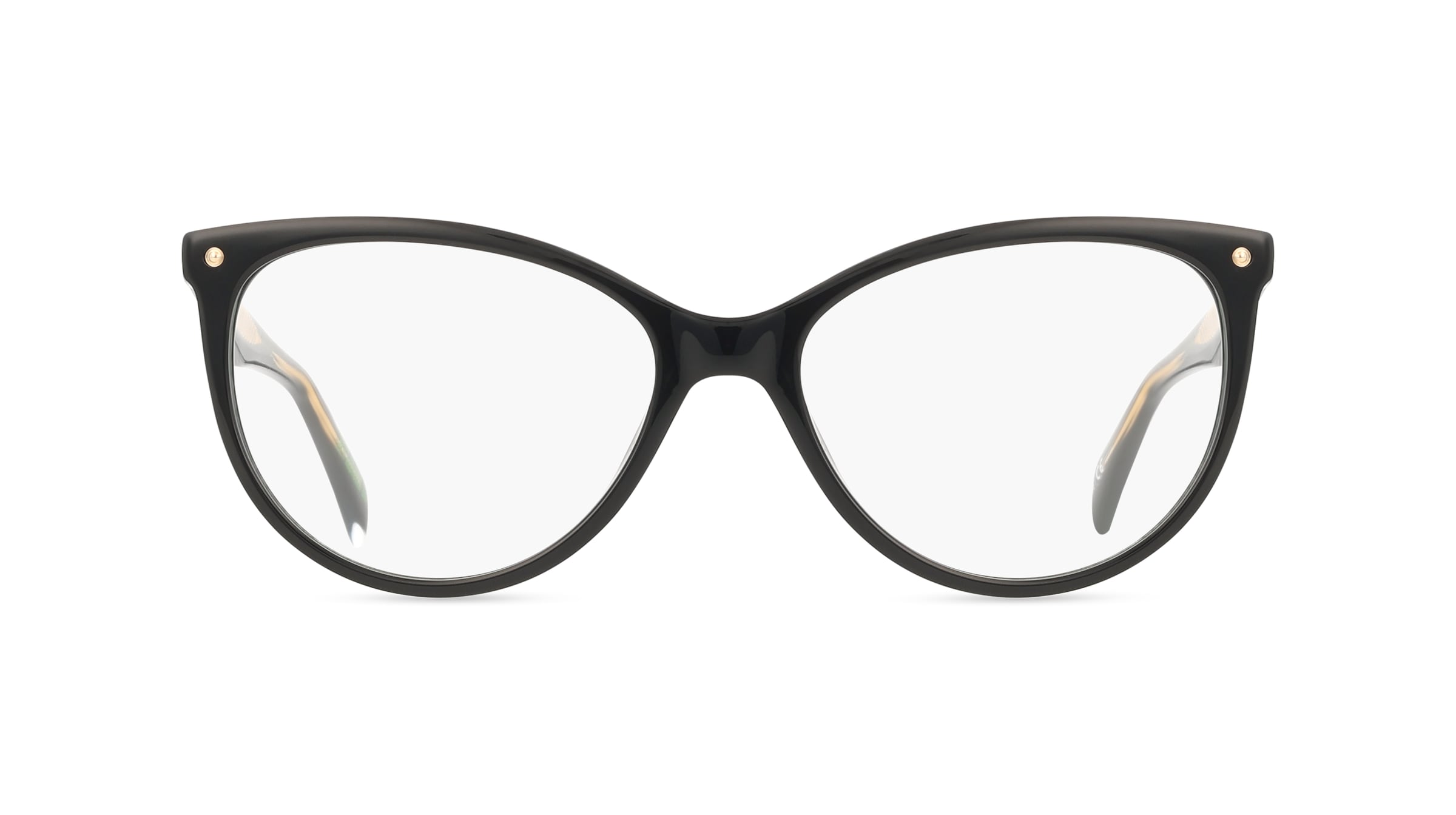 Levi’s 108642 Damen-Brille inkl. Gläser Vollrand Cateye Acetat-Gestell 41mm/16mm/140mm, Schwarz