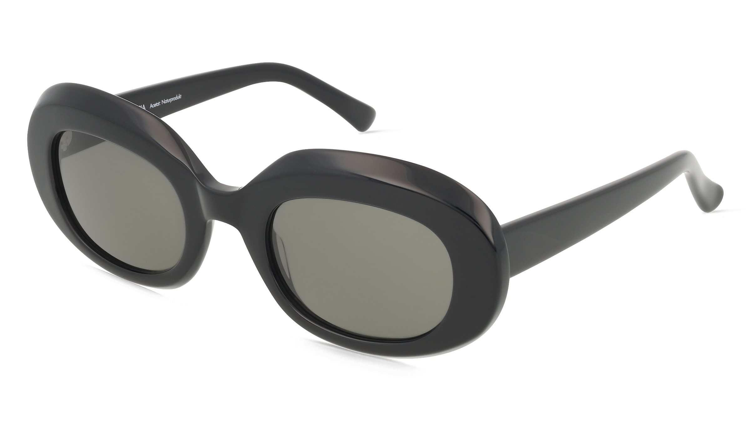 Fielmann MC 650 SUN FA LUCIA Damen-Sonnenbrille Vollrand Oval Acetat Extrudiert-Gestell, Schwarz